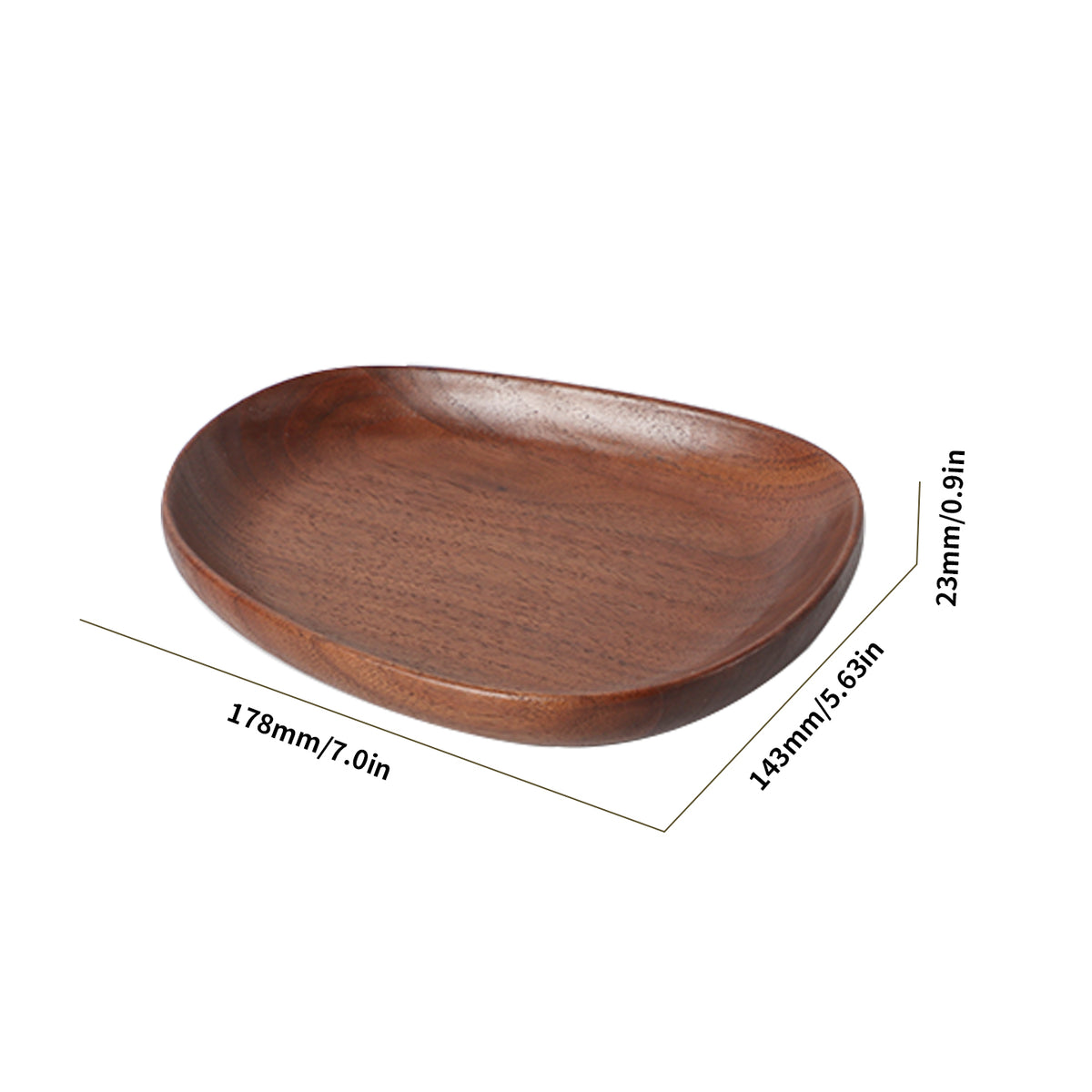 Minimalist, Elegant Wooden Fruit Bowl