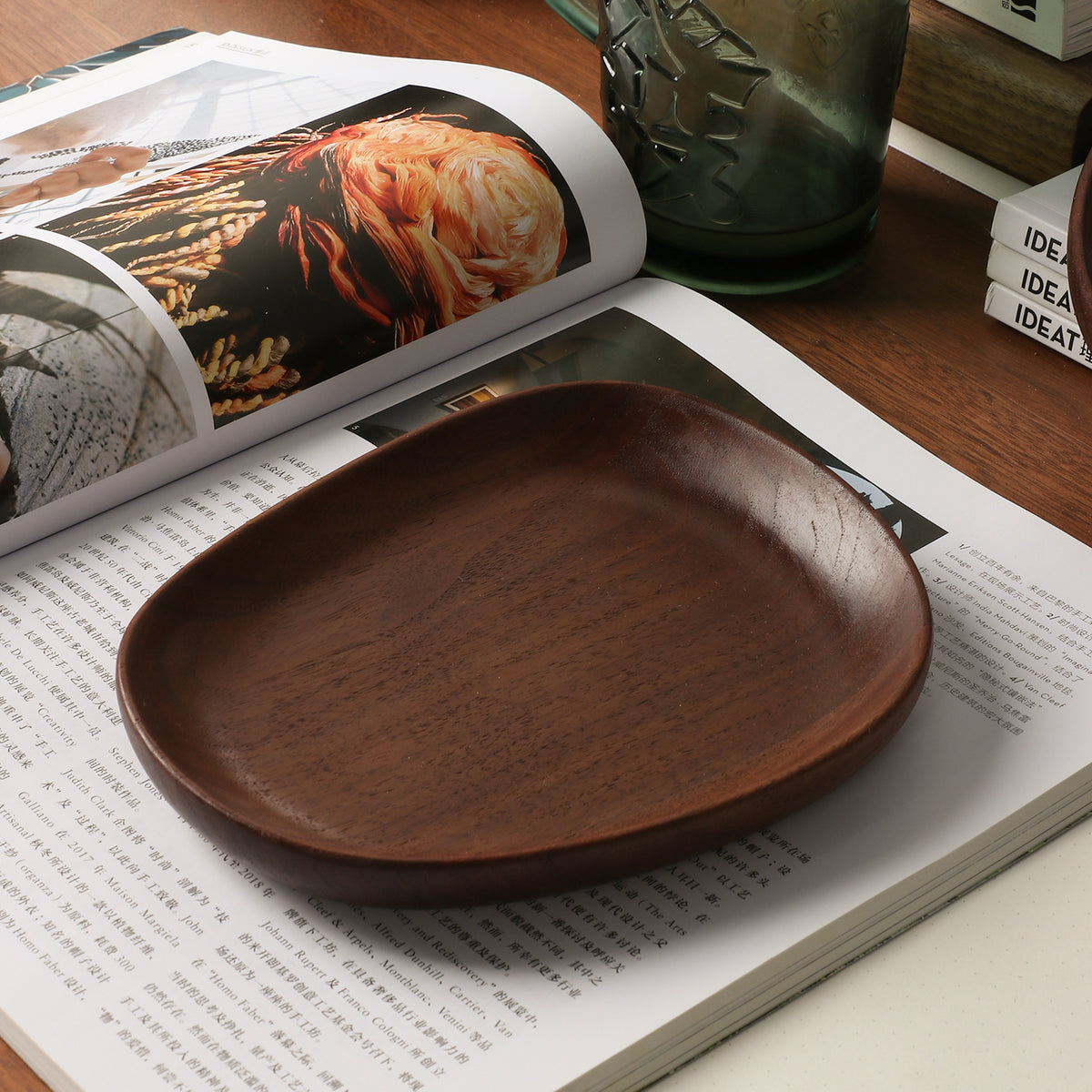 Minimalist, Elegant Wooden Fruit Bowl