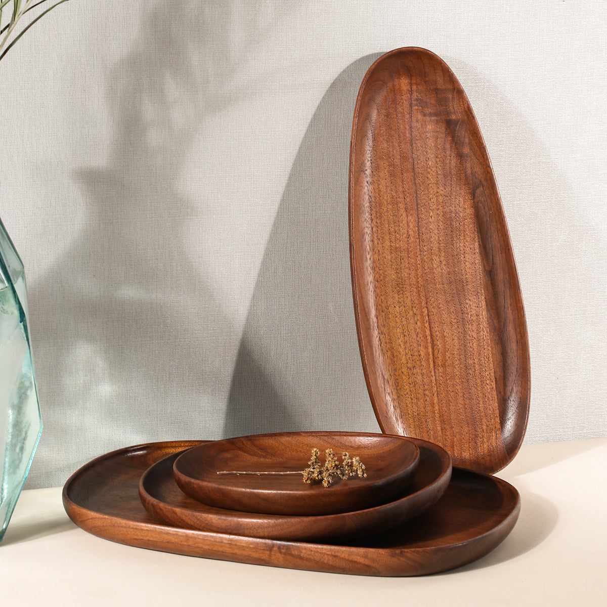 Minimalist, Elegant Wooden Fruit Bowl