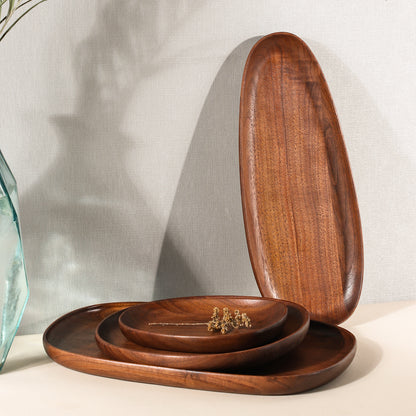 Minimalist, Elegant Wooden Fruit Bowl