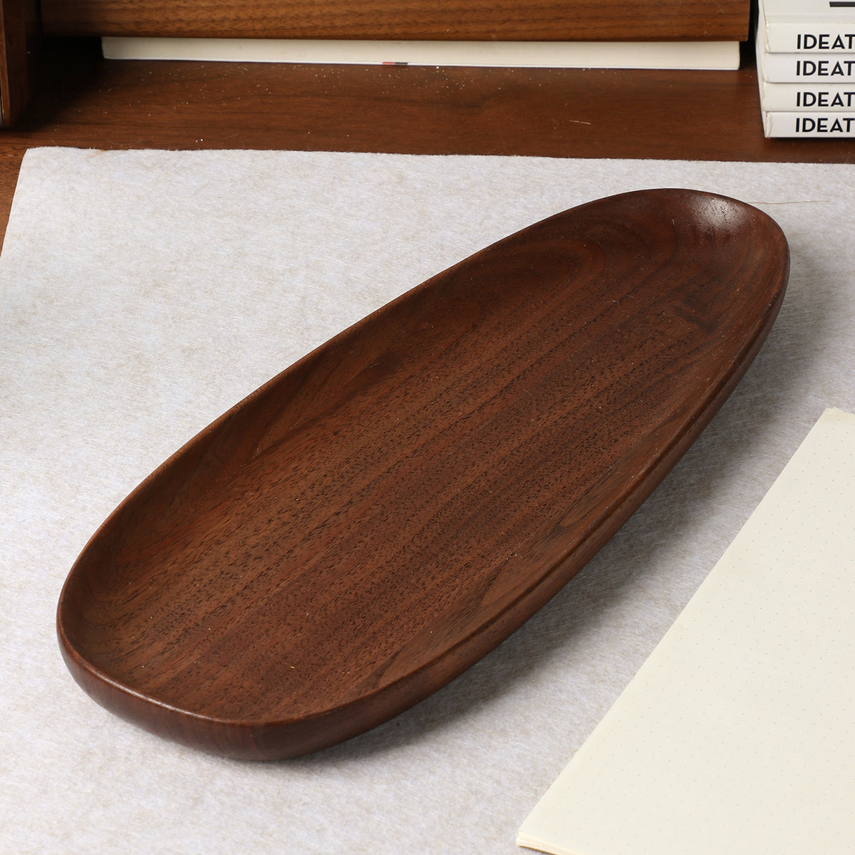 Minimalist, Elegant Wooden Fruit Bowl