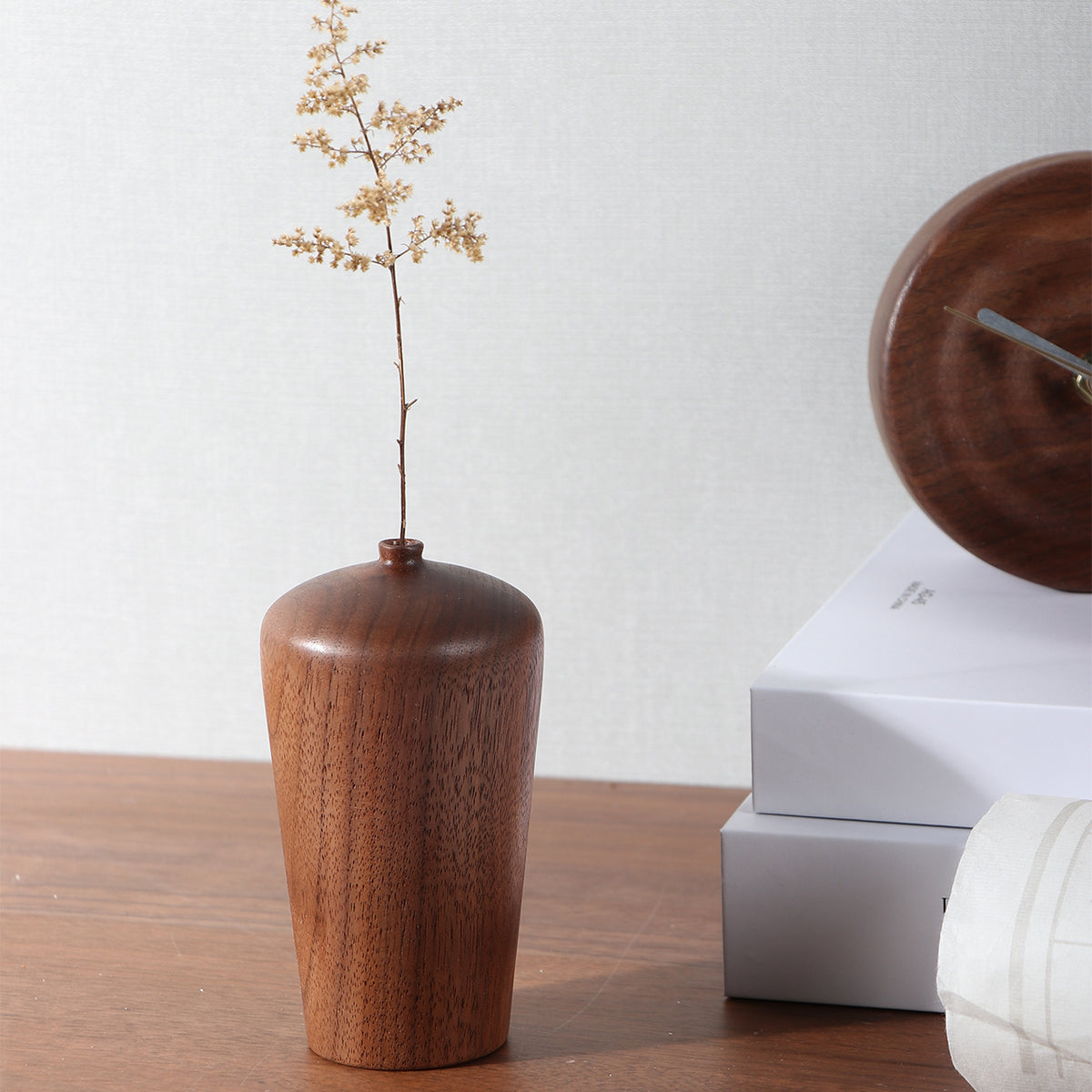 Minimalist Tall Wooden Vase