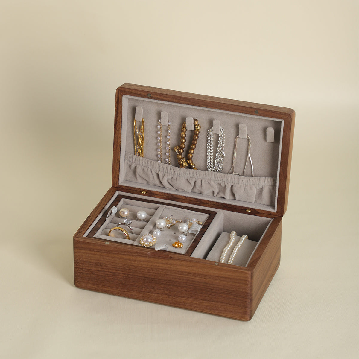 Rectangular Gilded Wooden Jewelry Box