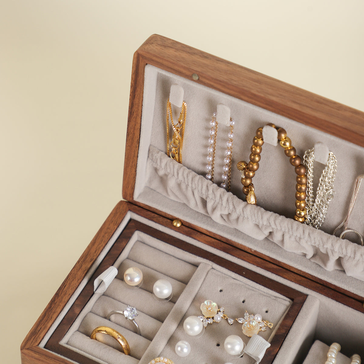 Rectangular Gilded Wooden Jewelry Box