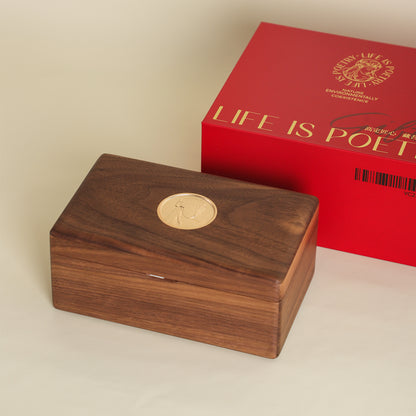Rectangular Gilded Wooden Jewelry Box