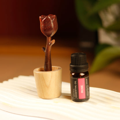 Red Rose-Shaped Diffuser
