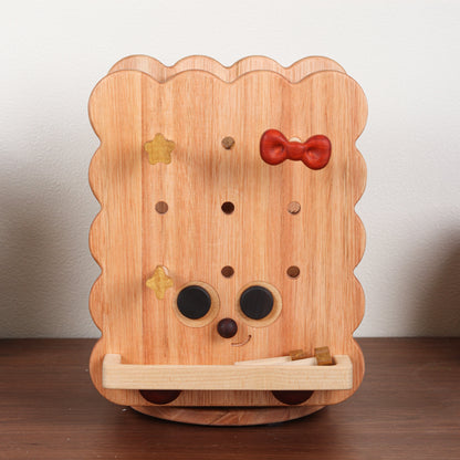 Rotating Storage Rack in the Shape of a Cookie