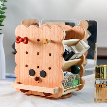 Rotating Storage Rack in the Shape of a Cookie