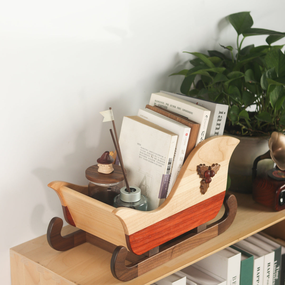 Wooden Sled Storage Box