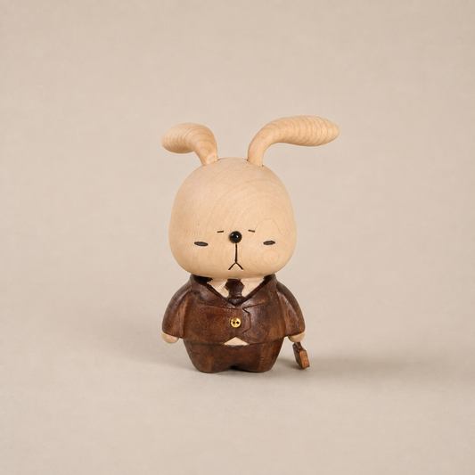Wooden “Little Rabbit After Work” Ornament