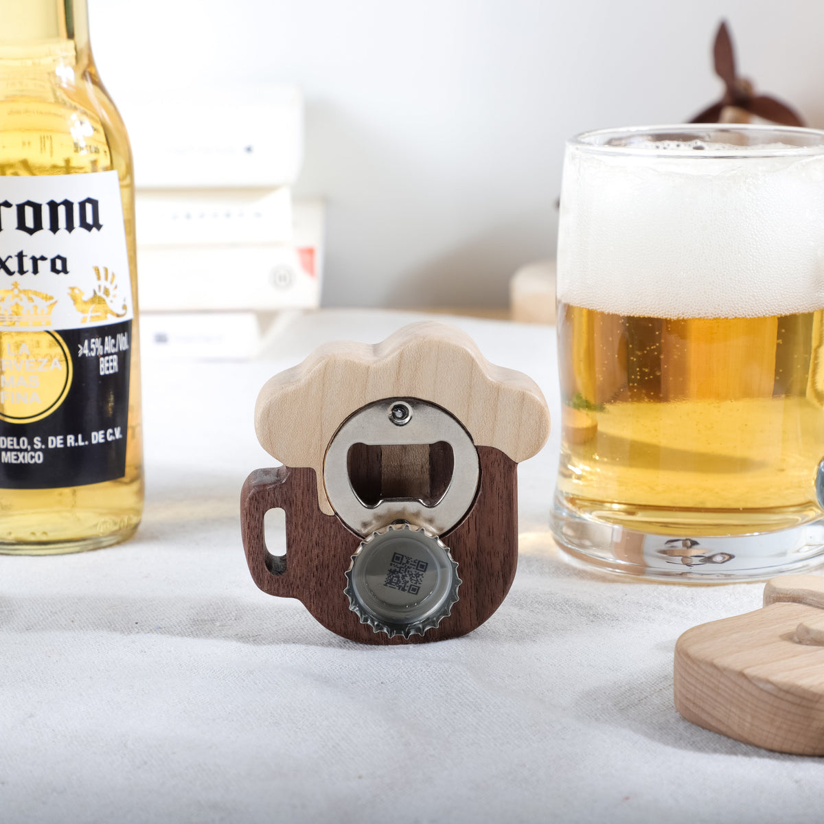 Beer Glass-Shaped Bottle Opener