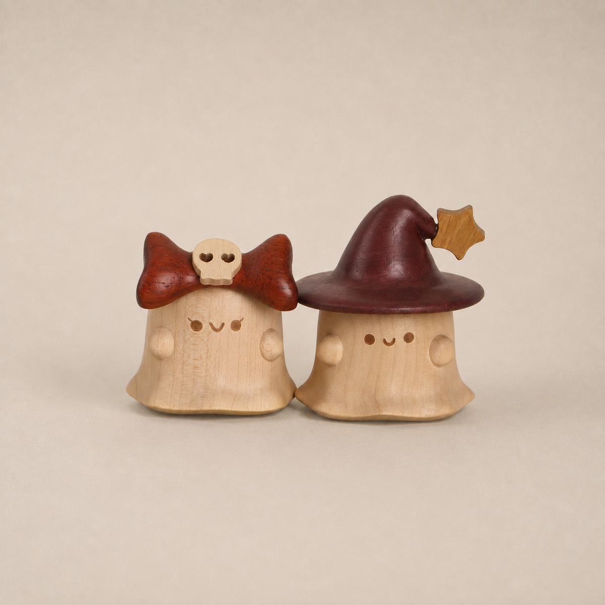 Ghost Wooden Ornament