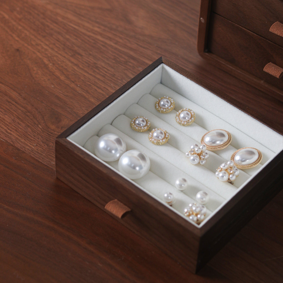 Wooden Jewelry Box with Cat Design