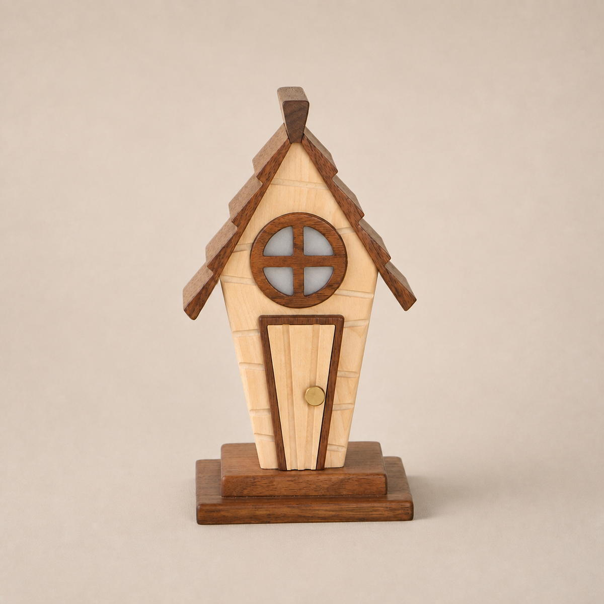 Anime-Themed Log Cabin Night Light