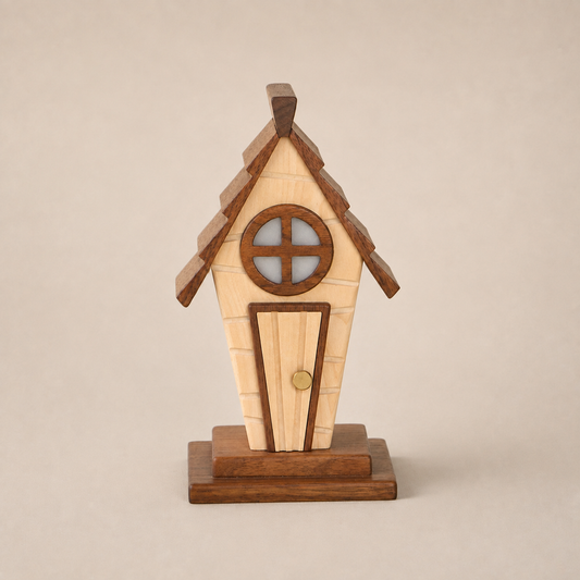 Anime-Themed Log Cabin Night Light