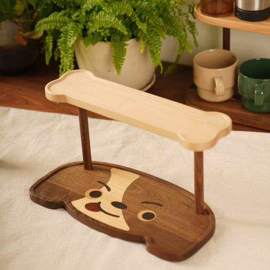 “Woof Woof Dog” Wooden Coaster