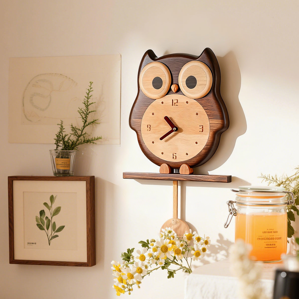 OUI oui-clock-owl home scene square photo
