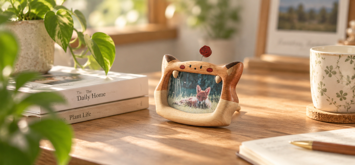 Fox-Shaped Picture Frame Fridge Magnet — product detail