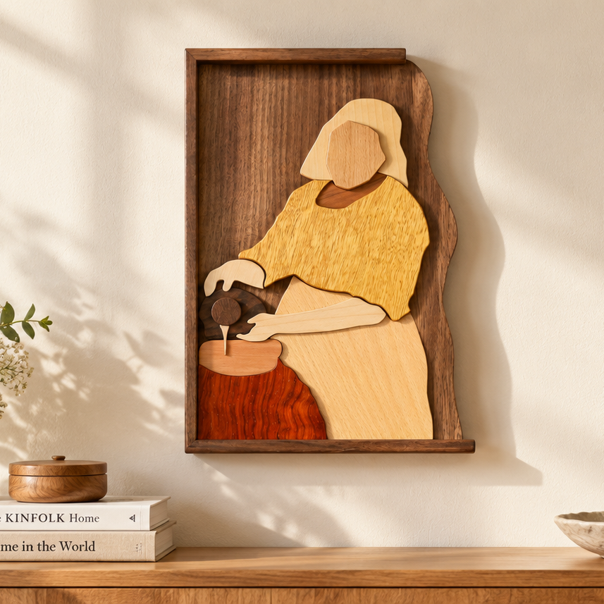 OUI oui-puzzle-milkmaid home scene square photo