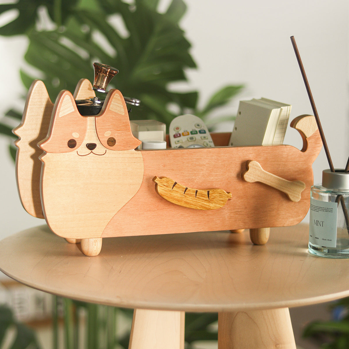 Solid Wood Dog Storage Box — product detail