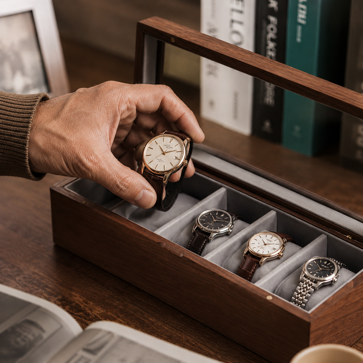 OUI oui-watch-box-walnut home scene square photo